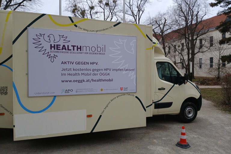 Krebsvorsorgetag Health Mobil Bus