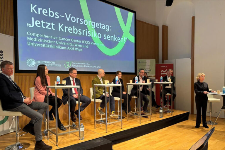 Krebsvorsorgetag Podium